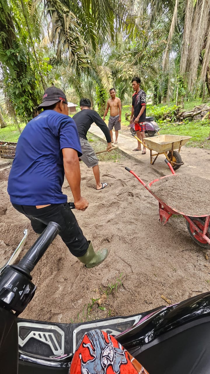 Berita Gotong Royong di Dusun I Desa Gunung Melayu, Kecamatan Rahuning, Asahan